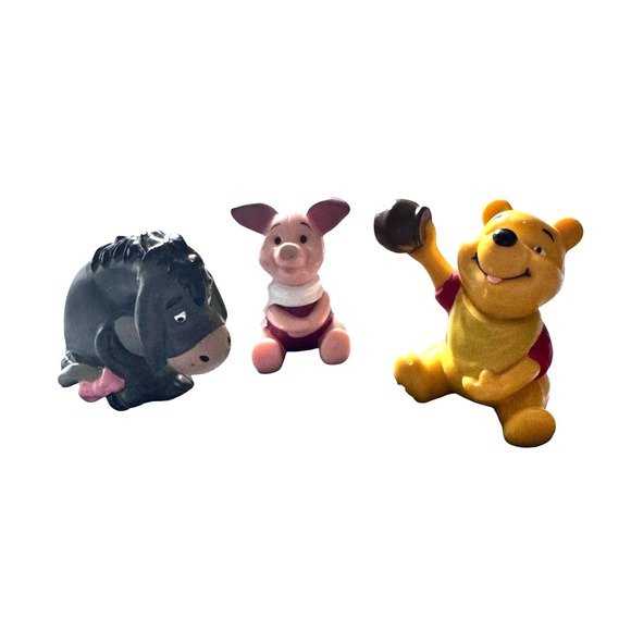 Other - Disney Winnie the‎ Pooh Piglet Eeyore Mini Figurines Set cake toppers 2.25"